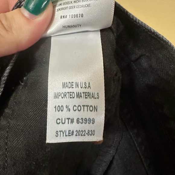 Citizens Of Humanity Neve Low Slung Relaxed Jeans Women 30 Obsidian Black - Picture 11 of 11